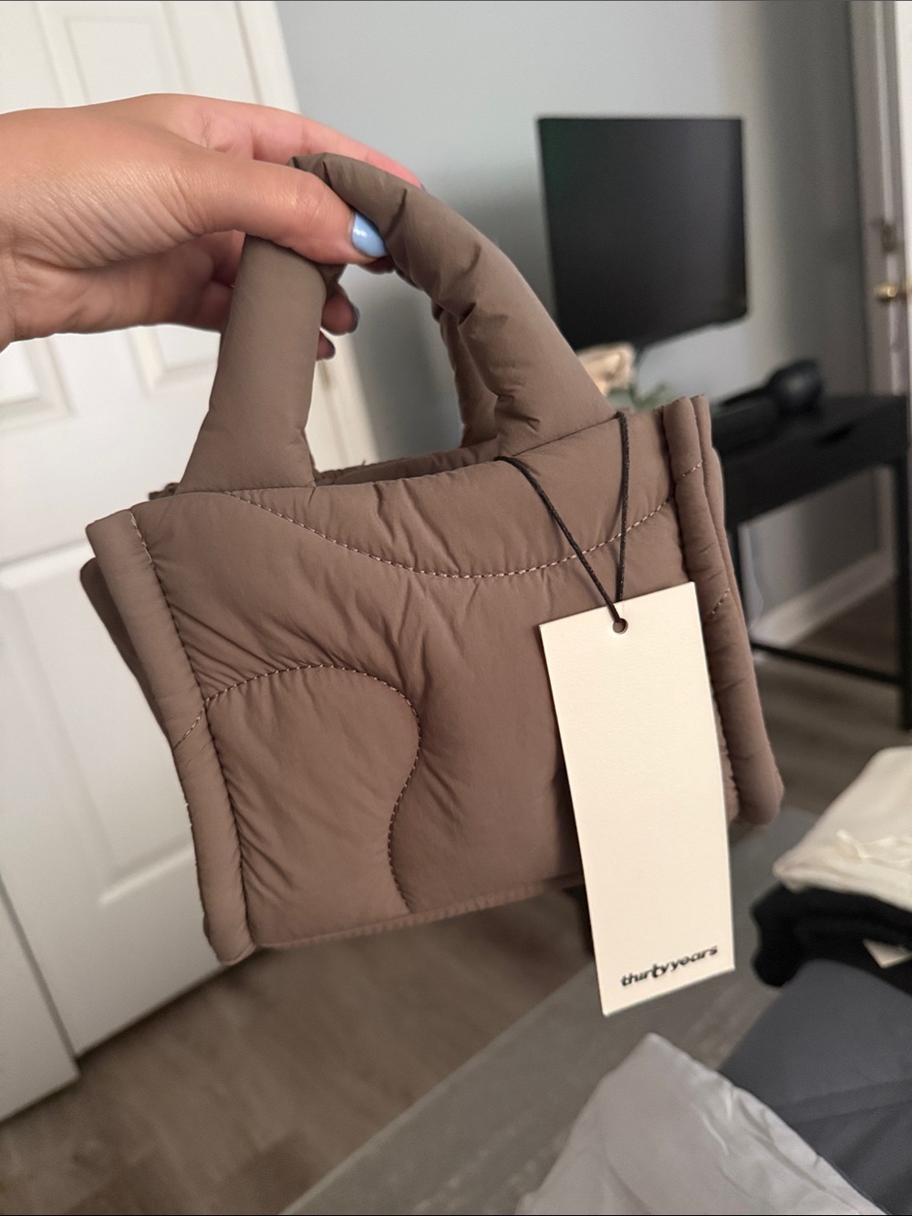 Thirty Years Mini Drift Tote Bag in Clay